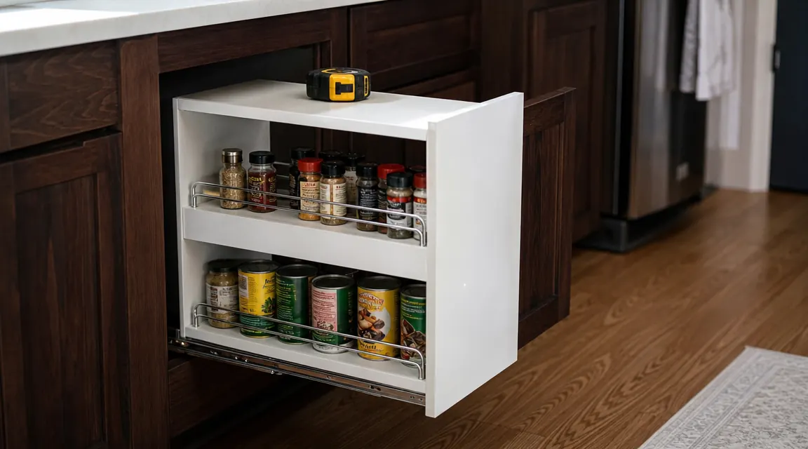 Fokyfok Pull-Out Cabinet Organizer: An Honest Review of the No-Drill Slide-Out
