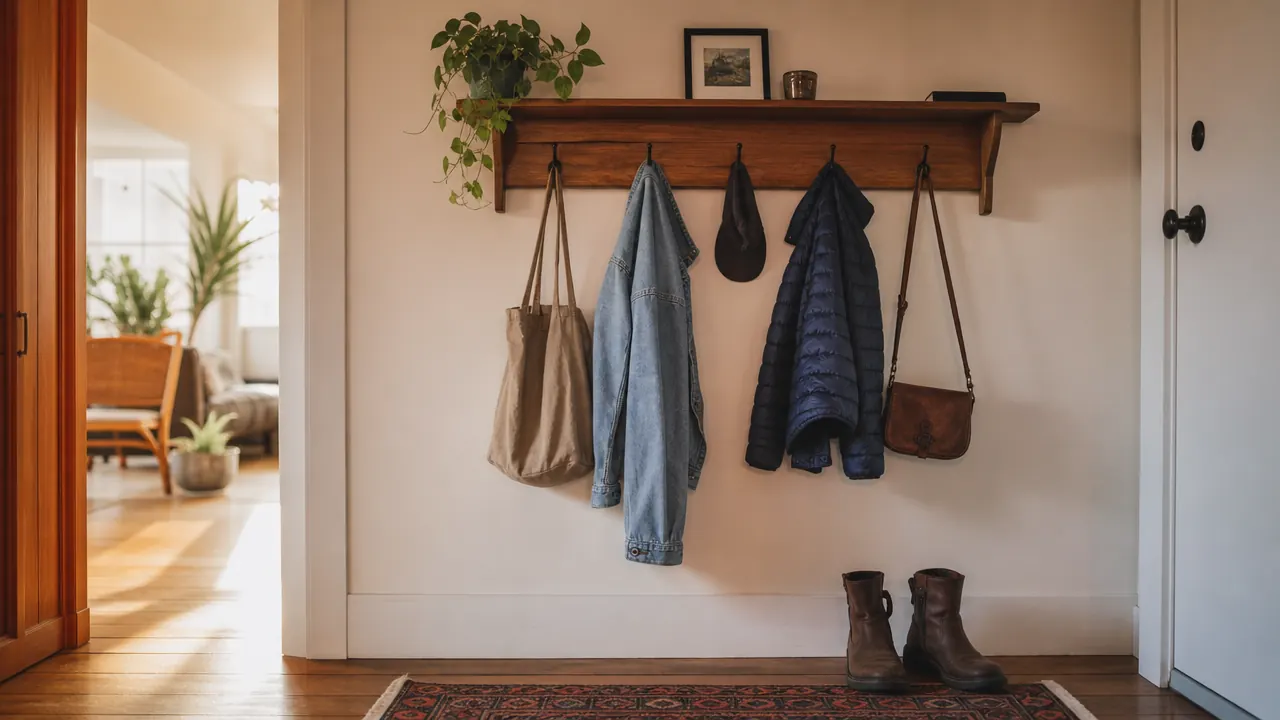 How an Entryway Wall Shelf Finally Stopped the Coat-Pile Chaos